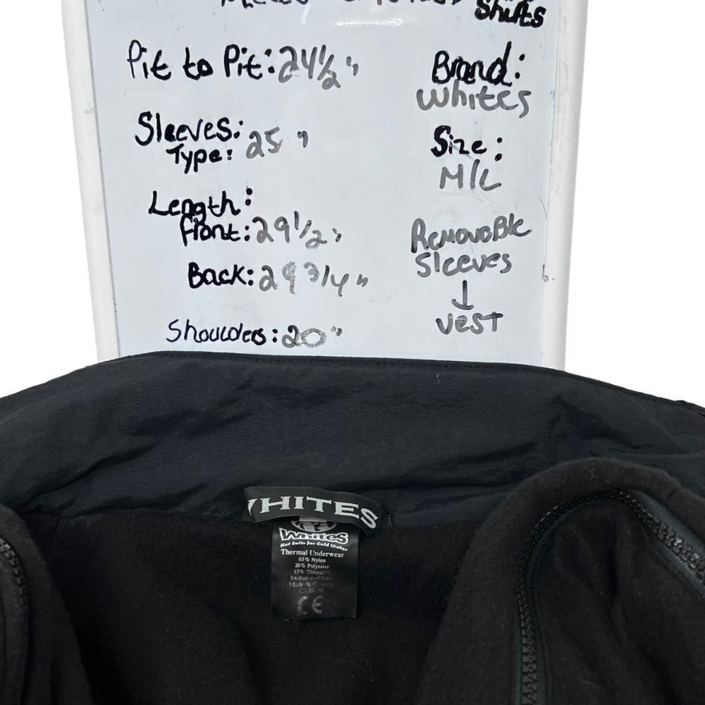Whites Mens Scuba Dive Insulated Coat Size M L Hot Suits Cold Weather Glacier - Picture 7 of 13